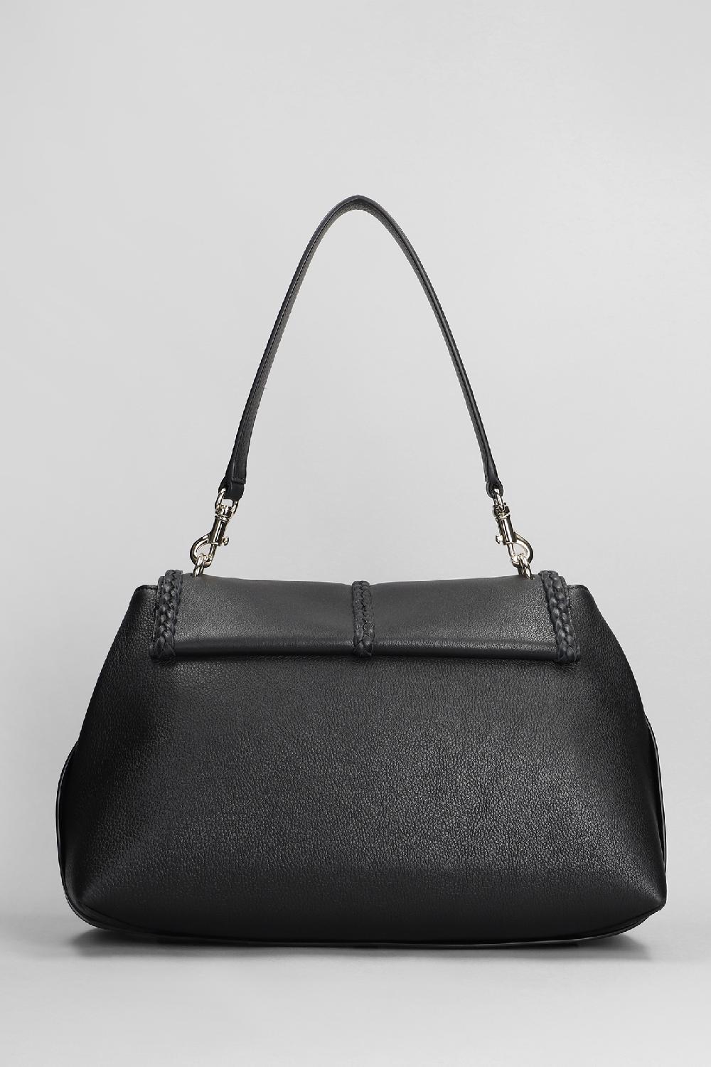 Deliberti Chloé Borsa A Spalla Penelope In Pelle Nera Cod. 399733 - Deliberti The Luxury Shopping