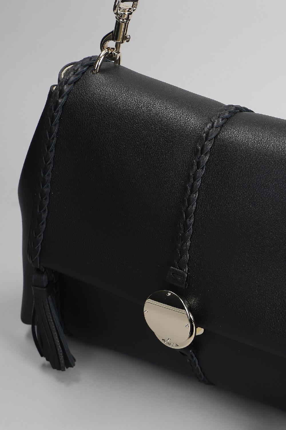 Deliberti Chloé Borsa A Spalla Penelope In Pelle Nera Cod. 399733 - Deliberti The Luxury Shopping