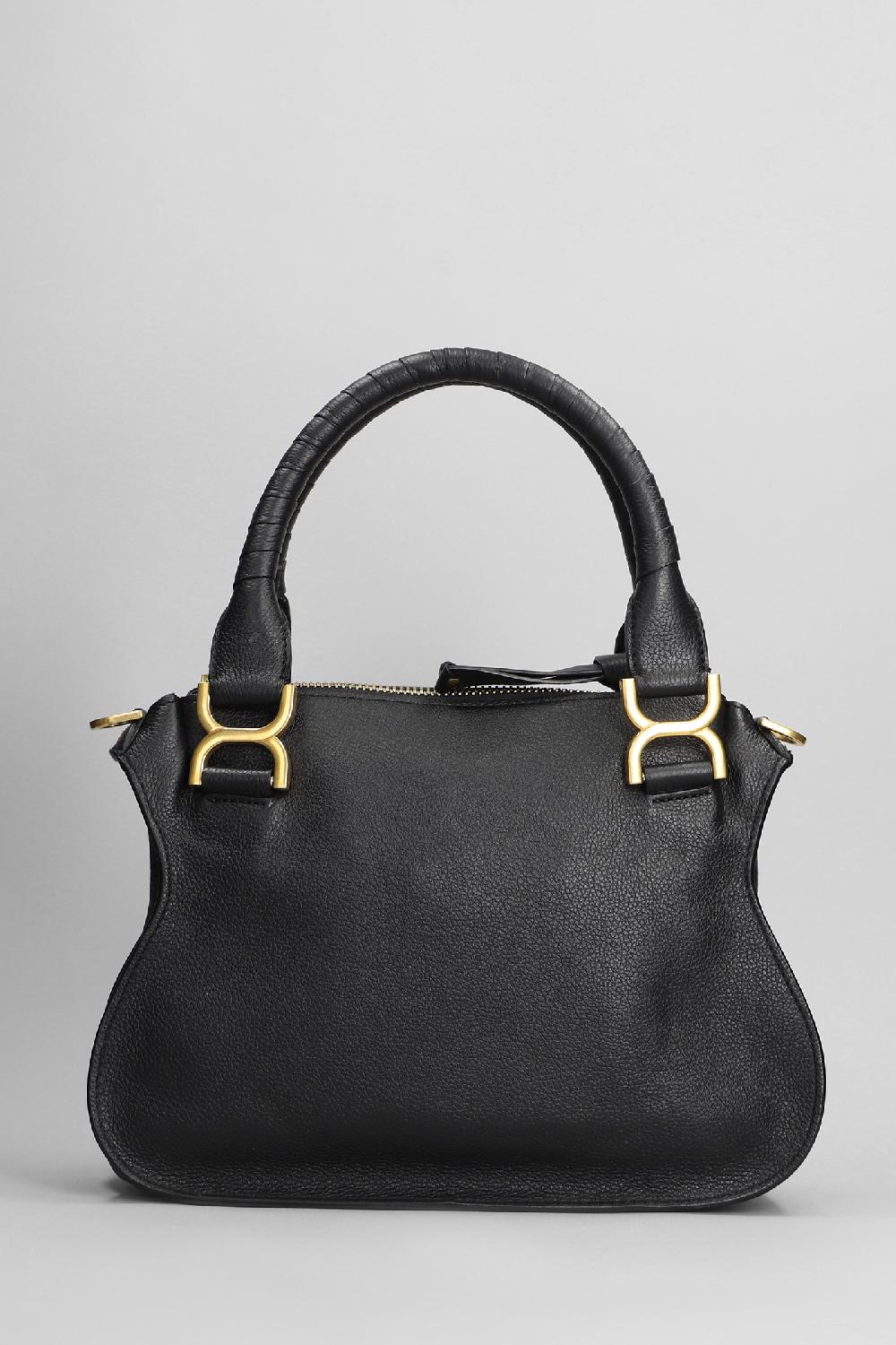Deliberti Chloé Borsa A Spalla Small Double Carry In Pelle Nera Cod. 382563 - Deliberti The Luxury Shopping