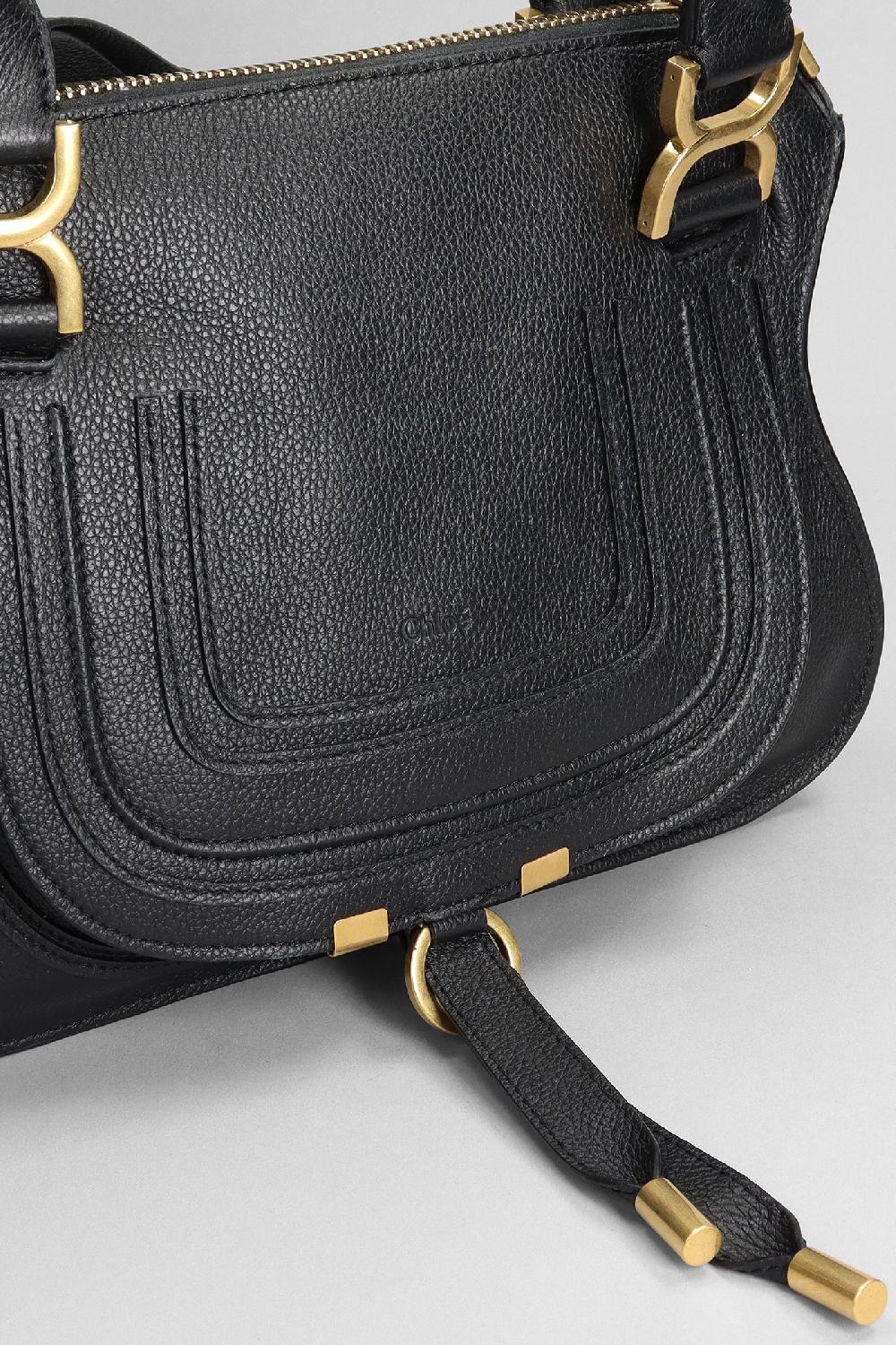 Deliberti Chloé Borsa A Spalla Small Double Carry In Pelle Nera Cod. 382563 - Deliberti The Luxury Shopping