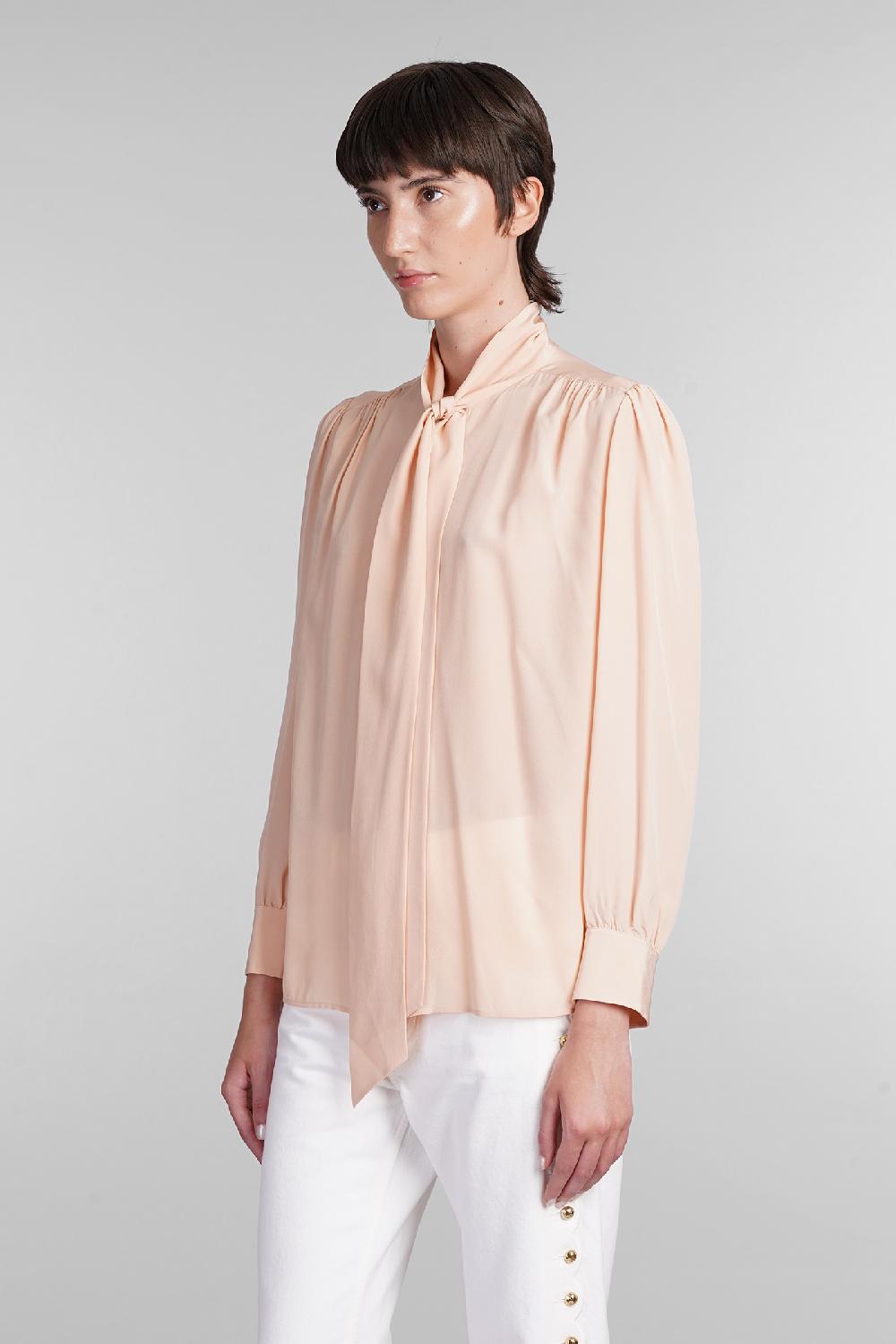 Deliberti Chloé Camicia In Seta Rosa Cod. 404206 - Deliberti The Luxury Shopping