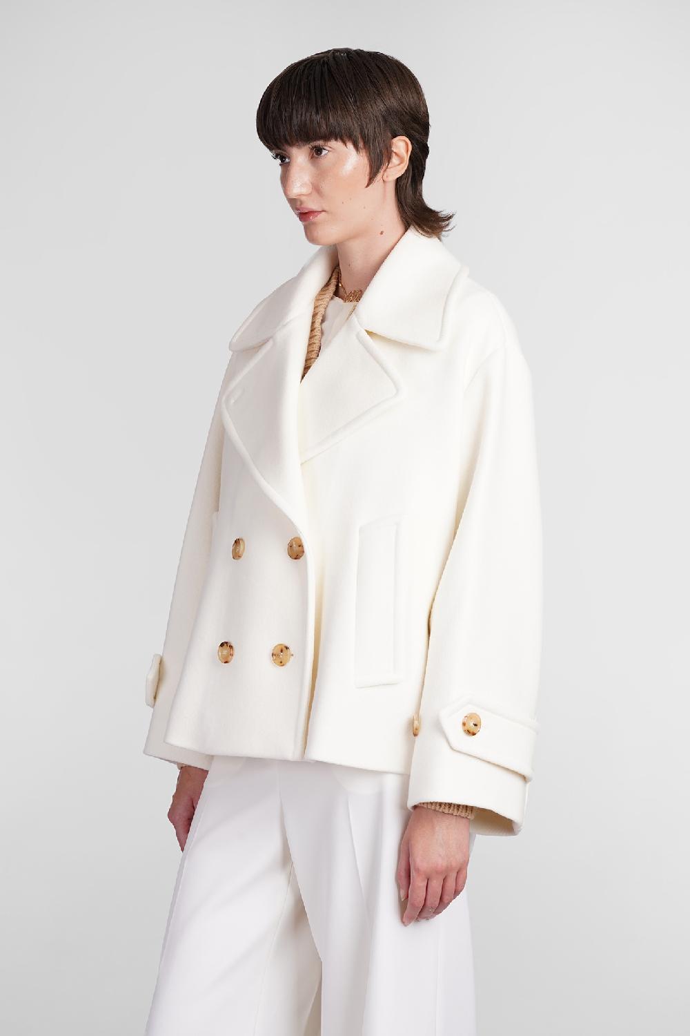 Deliberti Chloé Cappotto In Lana Beige Cod. 406243 - Deliberti The Luxury Shopping
