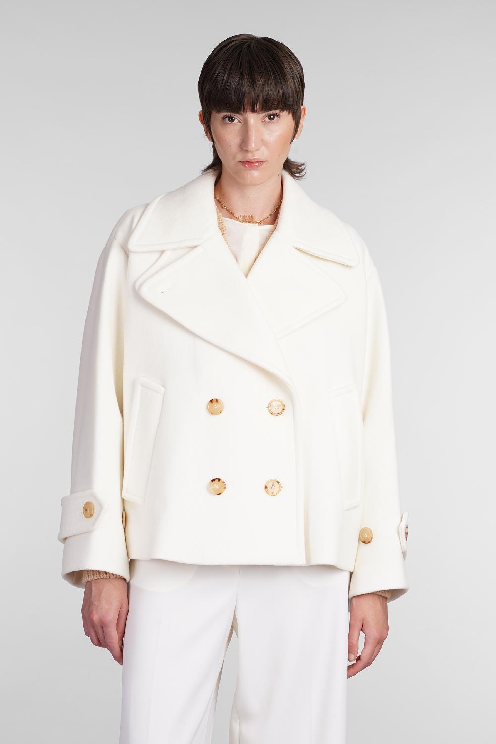 Deliberti Chloé Cappotto in lana beige cod. 406243 - Deliberti The Luxury Shopping