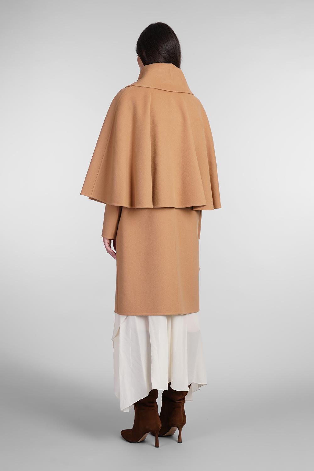 Deliberti Chloé Cappotto In Lana E Cashmere Cammello Cod. 404207 - Deliberti The Luxury Shopping