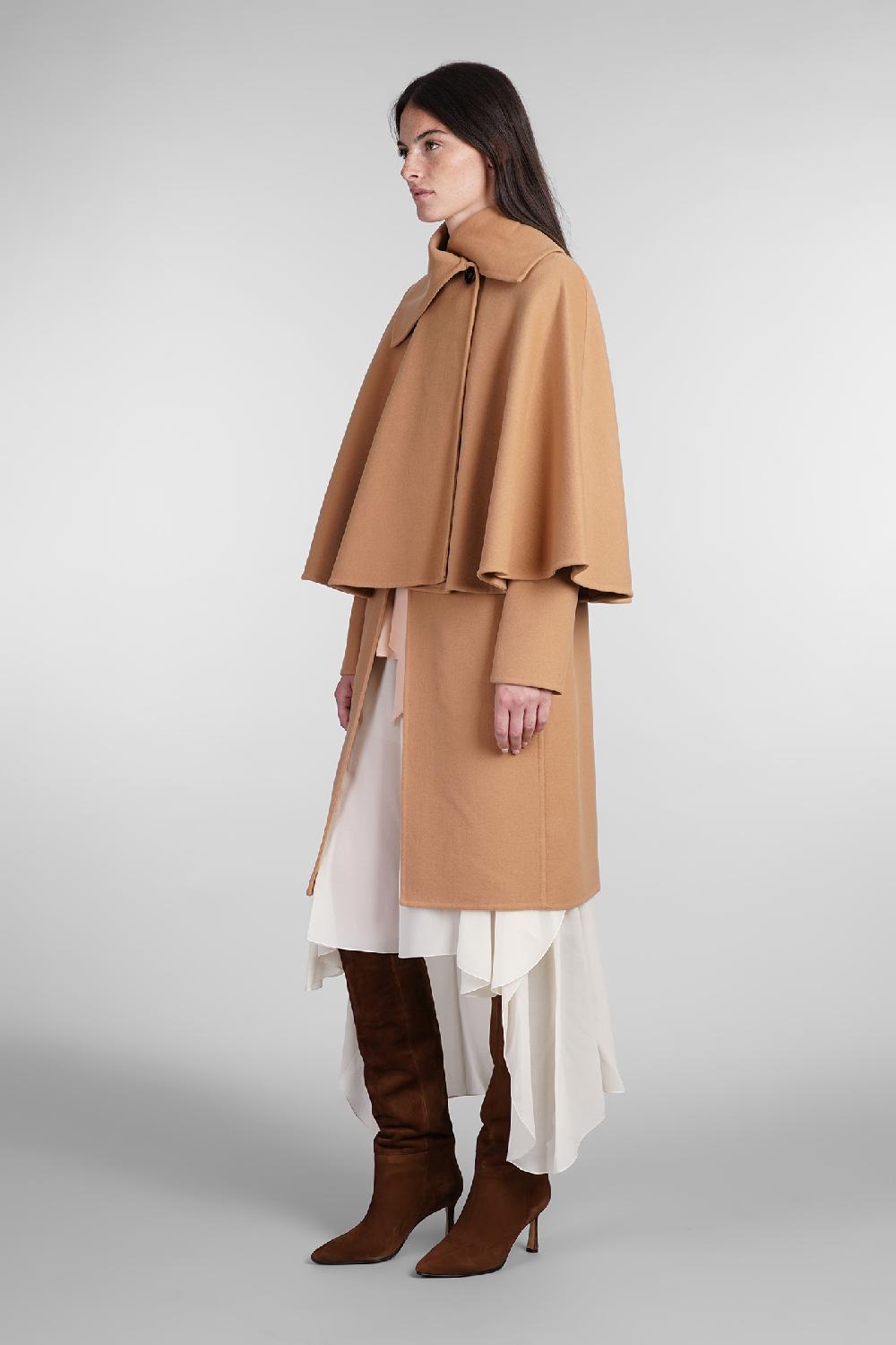 Deliberti Chloé Cappotto In Lana E Cashmere Cammello Cod. 404207 - Deliberti The Luxury Shopping