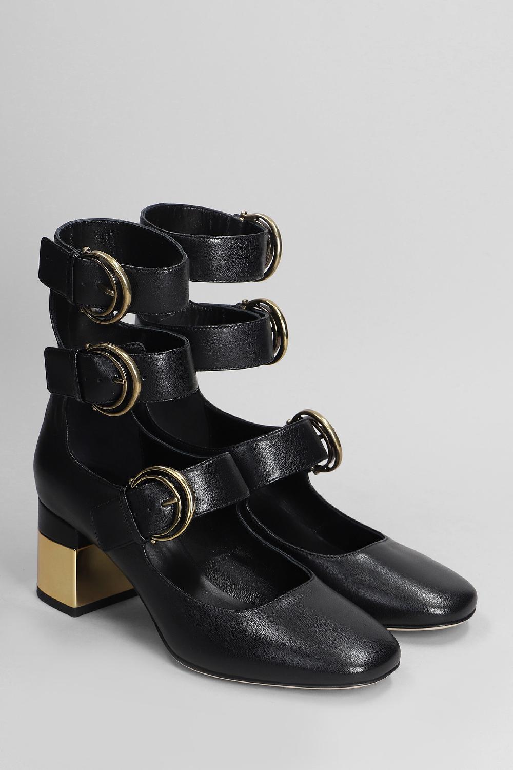 Deliberti Chloé Decollete Alize In Pelle Nera Cod. 404197 - Deliberti The Luxury Shopping