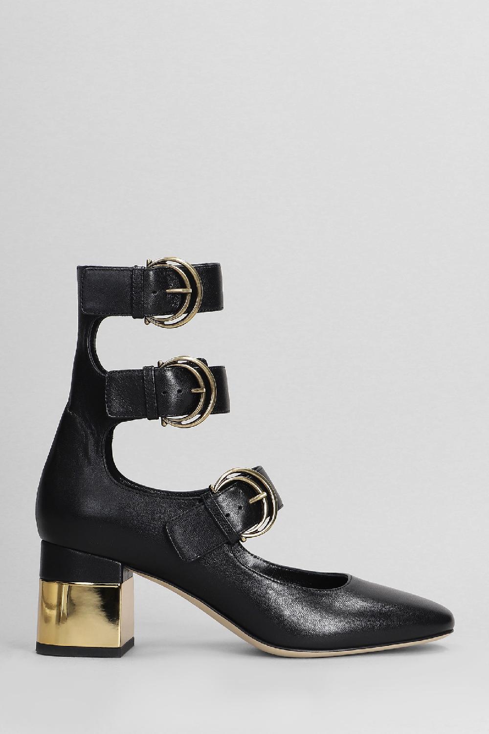 Deliberti Chloé Decollete alize in pelle nera cod. 404197 - Deliberti The Luxury Shopping