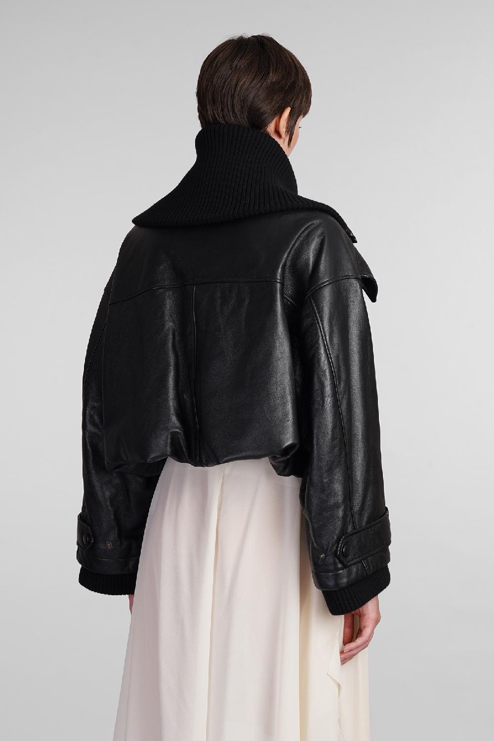 Deliberti Chloé Giacca In Pelle In Pelle Nera Cod. 404212 - Deliberti The Luxury Shopping