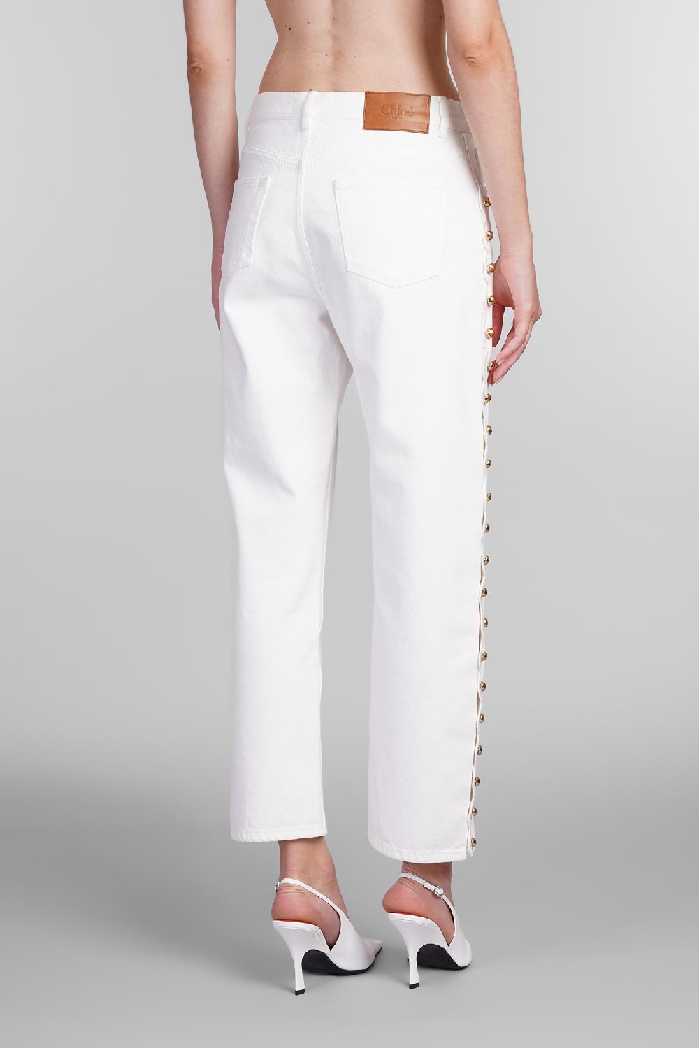 Deliberti Chloé Jeans In Denim Bianco Cod. 404211 - Deliberti The Luxury Shopping