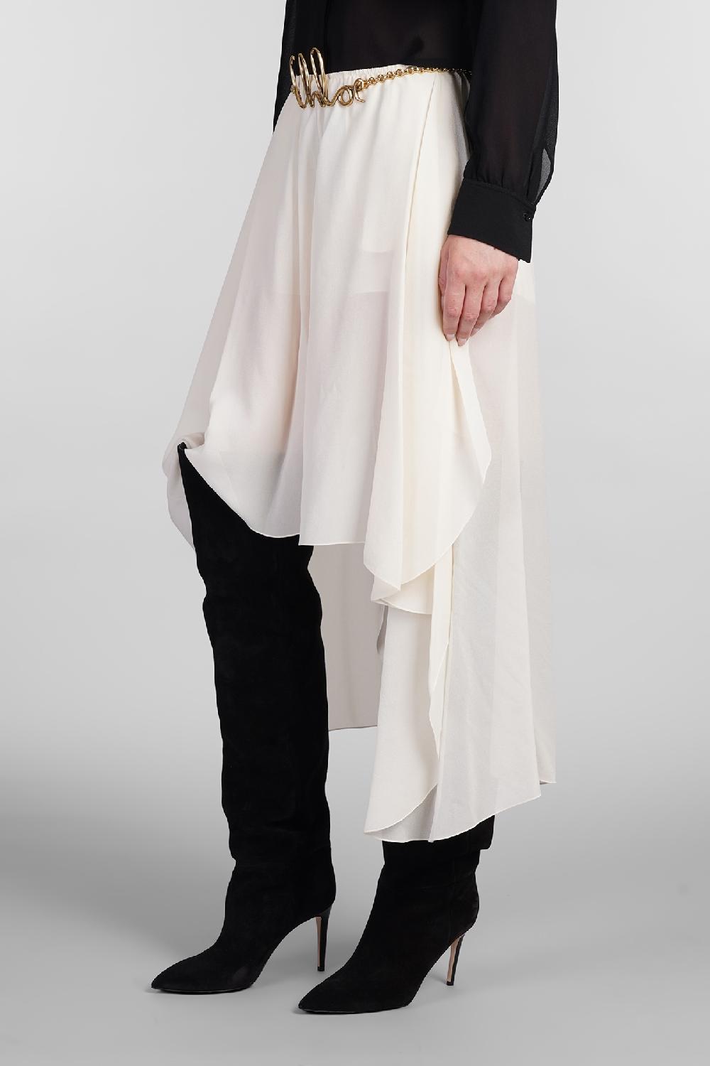 Deliberti Chloé Shorts In Seta Beige Cod. 404205 - Deliberti The Luxury Shopping