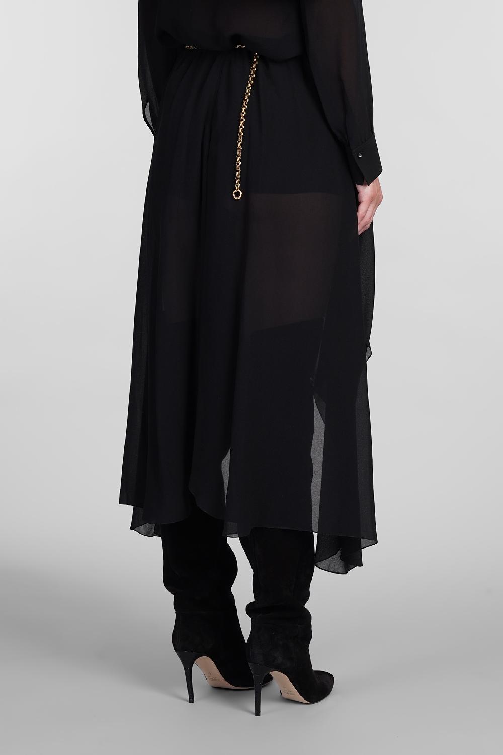 Deliberti Chloé Shorts In Seta Nera Cod. 404204 - Deliberti The Luxury Shopping