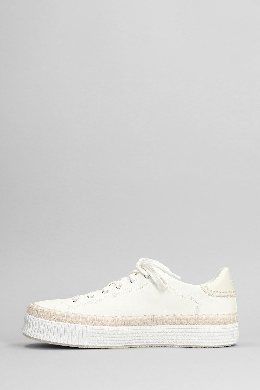 Deliberti Chloé Sneakers Telma In Pelle Bianca Cod. 398808 - Deliberti The Luxury Shopping