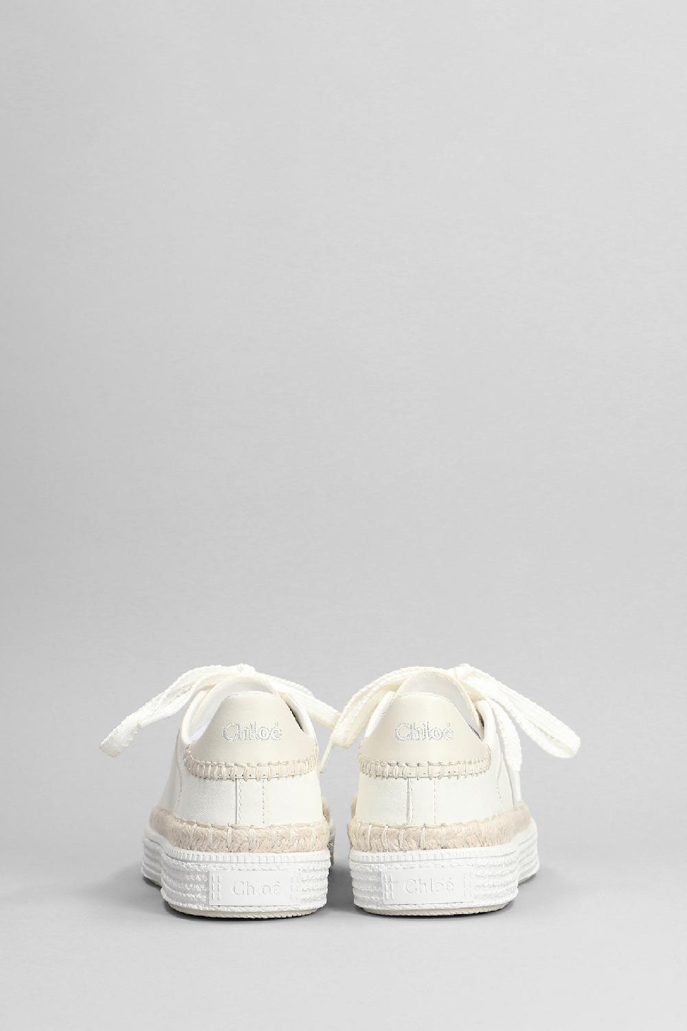 Deliberti Chloé Sneakers Telma In Pelle Bianca Cod. 398808 - Deliberti The Luxury Shopping