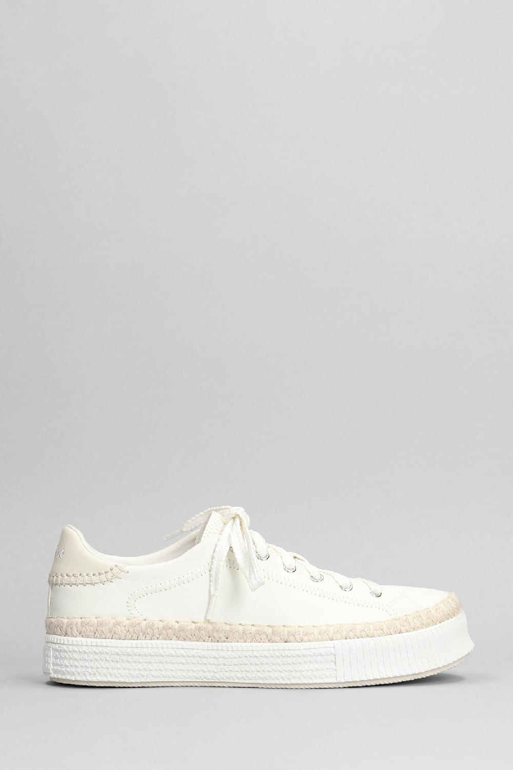 Deliberti Chloé Sneakers telma in pelle bianca cod. 398808 - Deliberti The Luxury Shopping