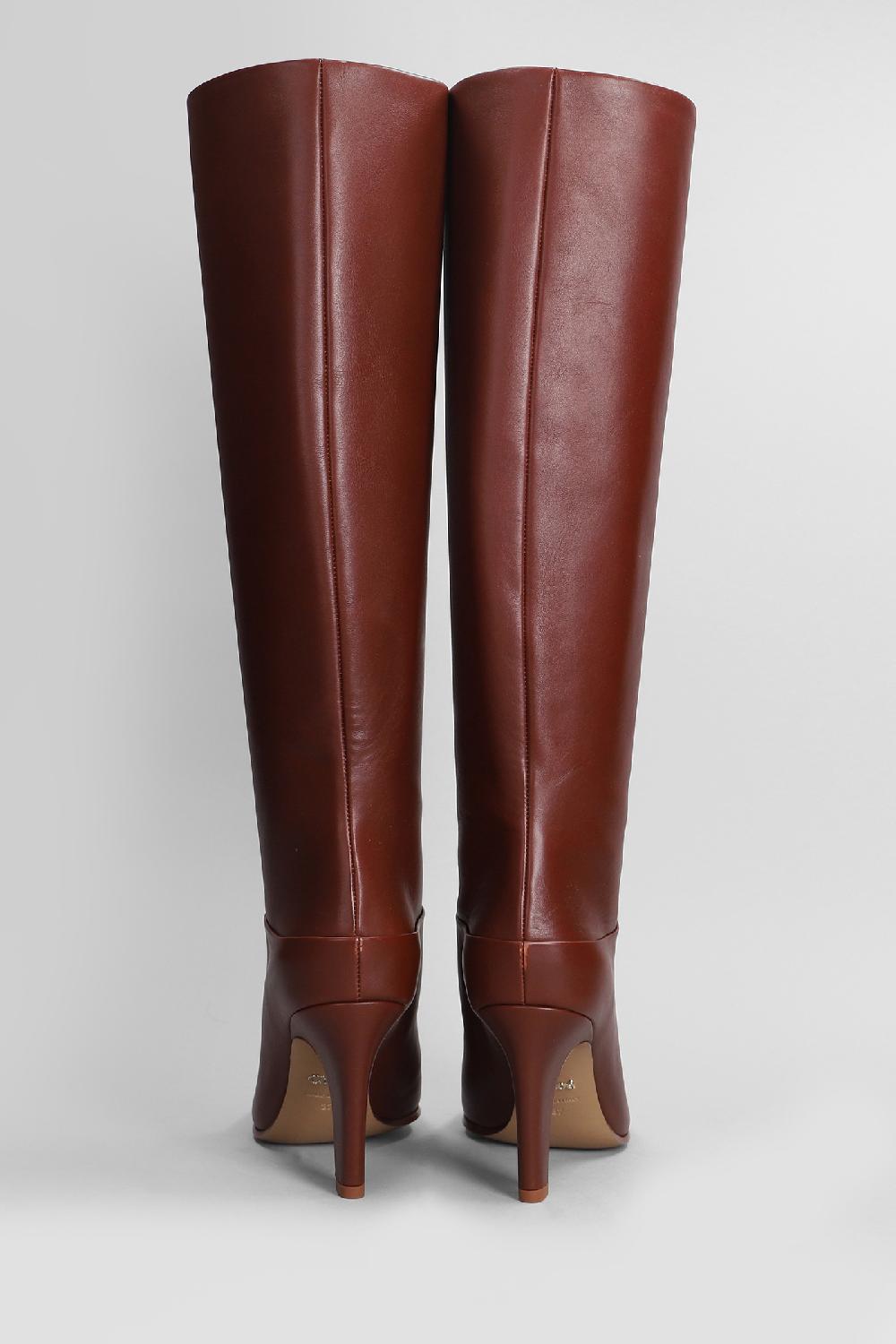 Deliberti Chloé Stivali Tacco Alto Eve In Pelle Marrone Cod. 406255 - Deliberti The Luxury Shopping