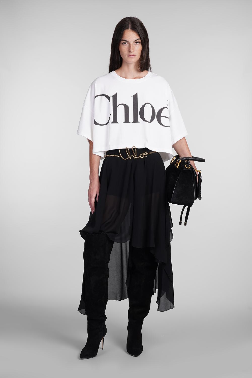 Deliberti Chloé T-shirt In Cotone Bianco Cod. 404209 - Deliberti The Luxury Shopping