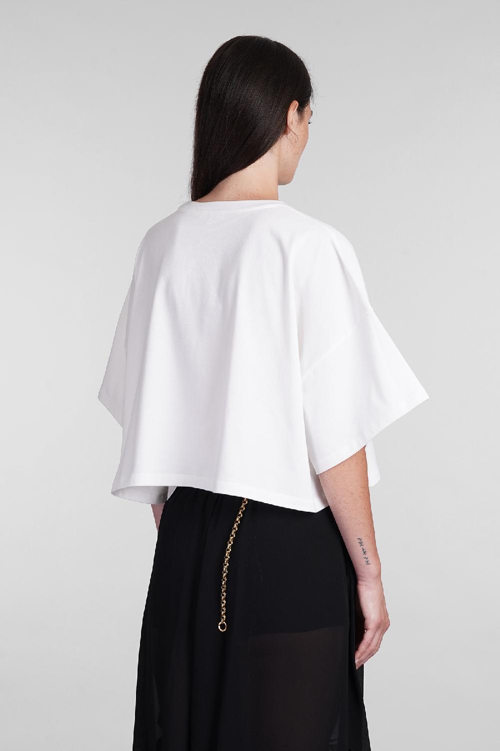 Deliberti Chloé T-shirt In Cotone Bianco Cod. 404209 - Deliberti The Luxury Shopping
