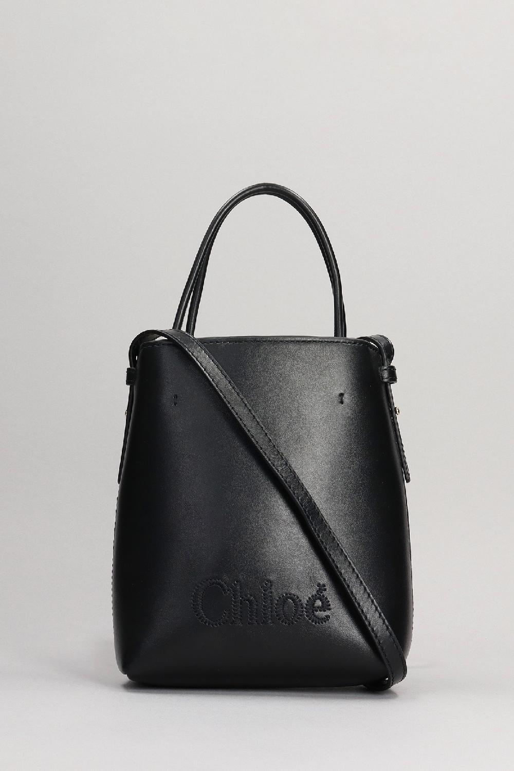 Deliberti Chloé Tote micro tote in pelle nera cod. 382567 - Deliberti The Luxury Shopping