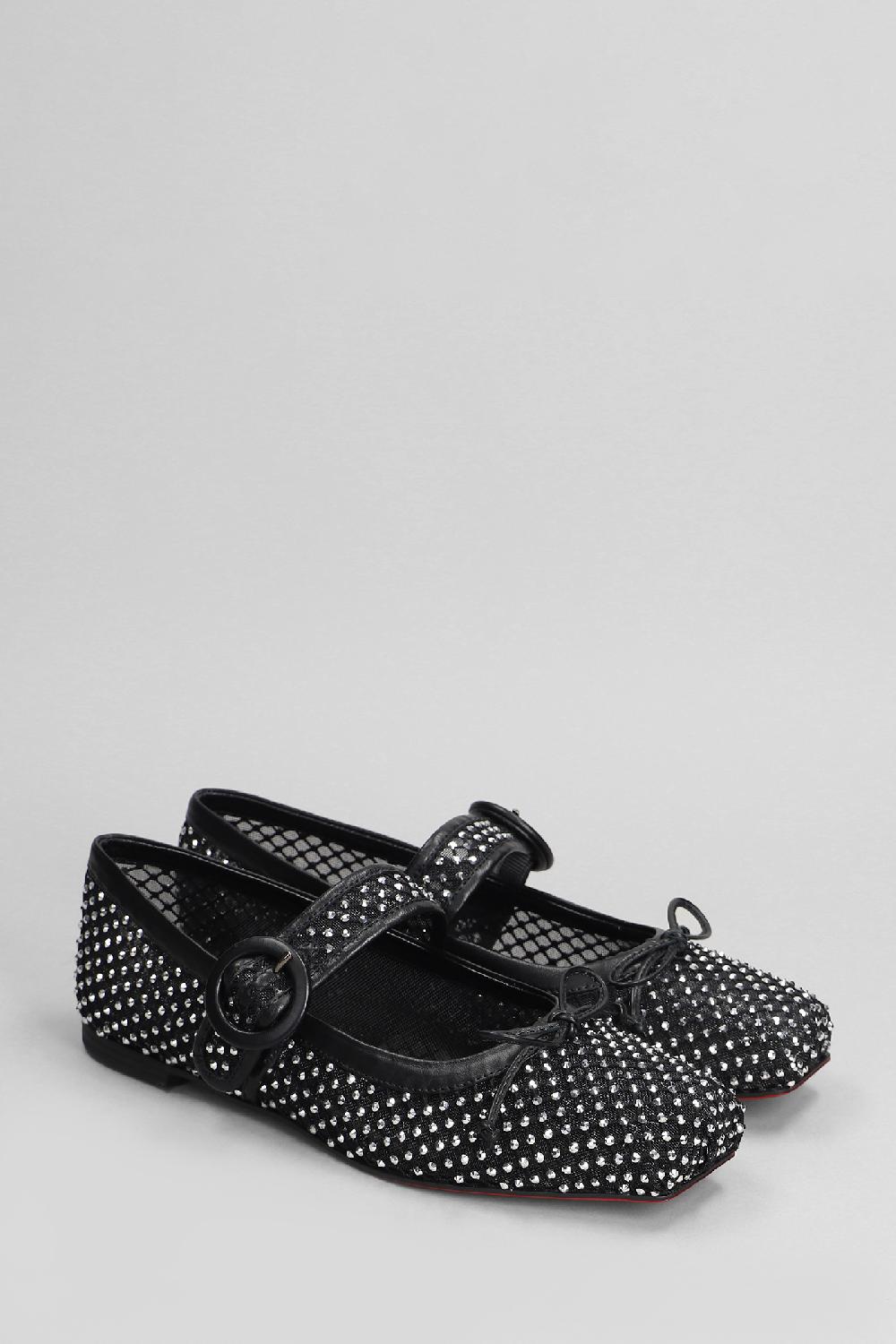 Deliberti Christian Louboutin Ballerine Mamastrapitina In Poliestere Nero Cod. 403905 - Deliberti The Luxury Shopping