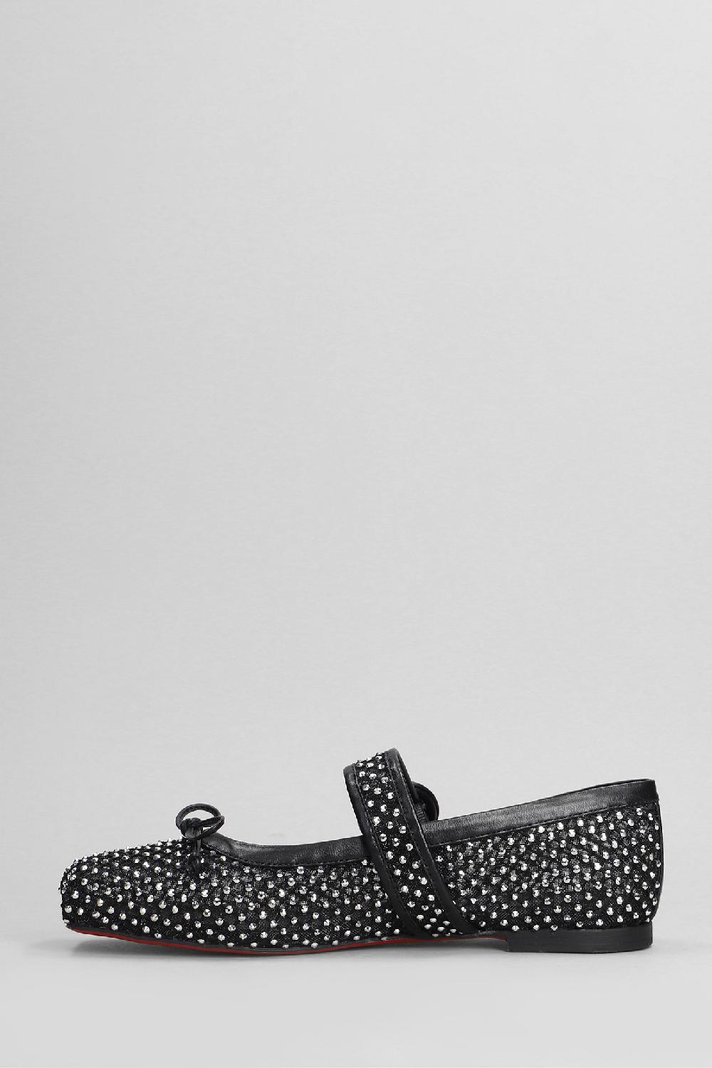 Deliberti Christian Louboutin Ballerine Mamastrapitina In Poliestere Nero Cod. 403905 - Deliberti The Luxury Shopping