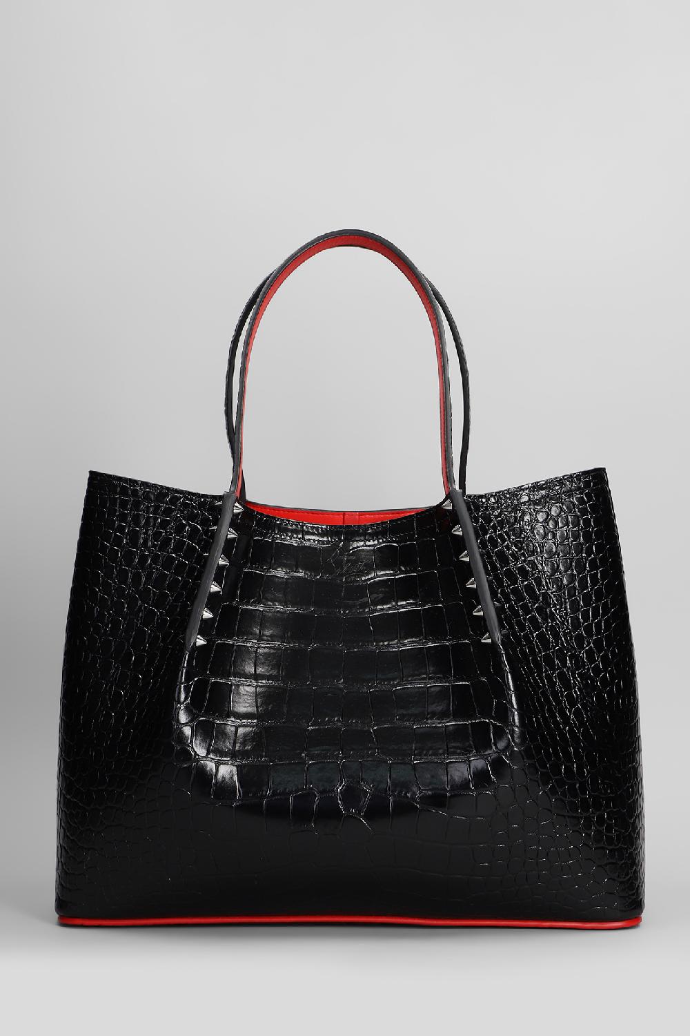 Deliberti Christian Louboutin Borsa a mano cabarock small in pelle nera cod. 410181 - Deliberti The Luxury Shopping