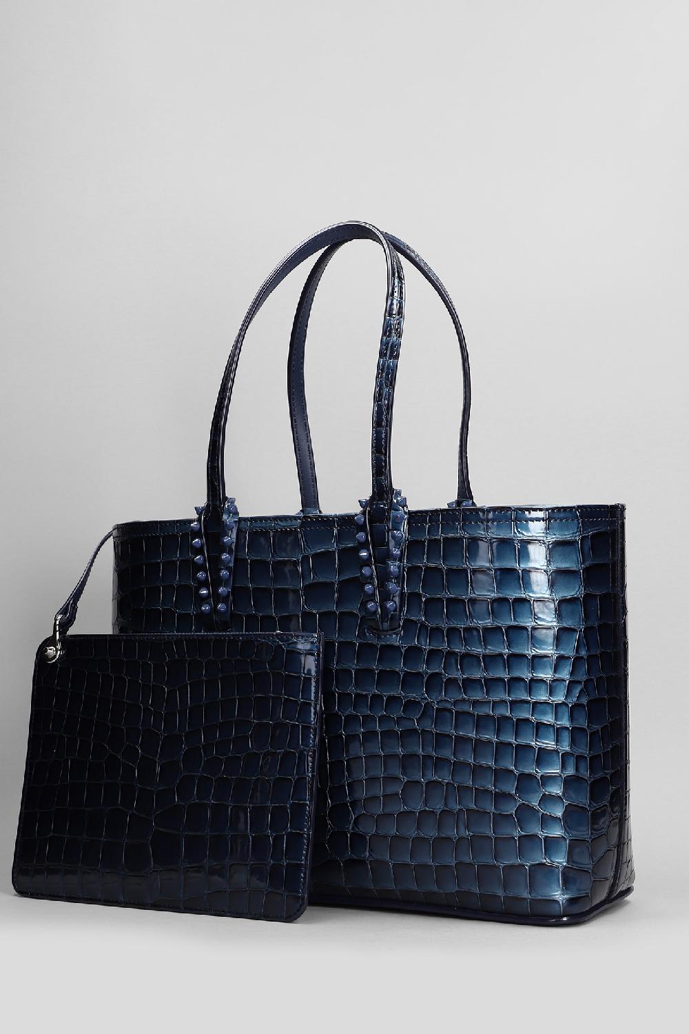 Deliberti Christian Louboutin Borsa A Mano Cabata Small In Pelle Blu Cod. 410183 - Deliberti The Luxury Shopping