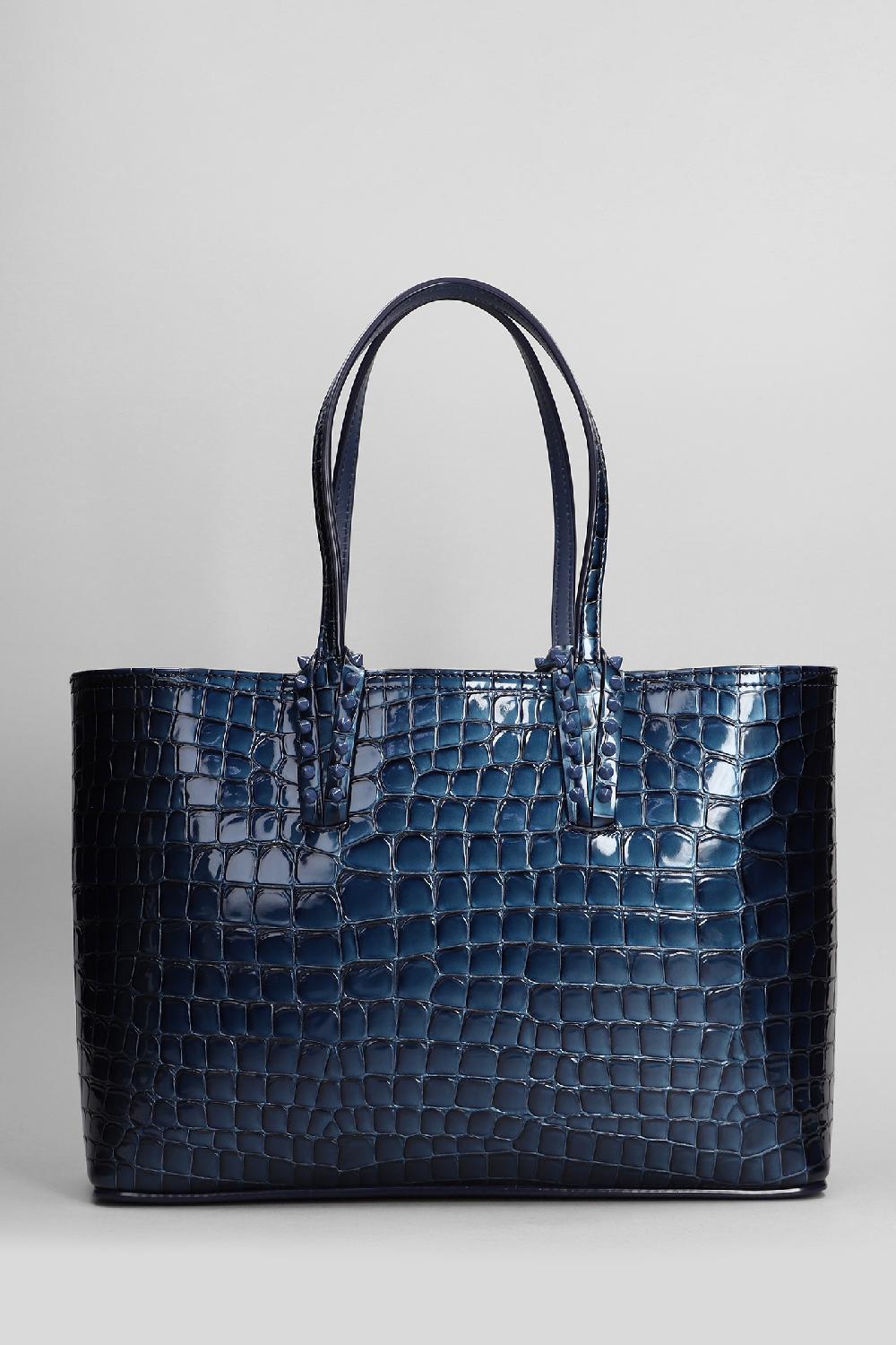 Deliberti Christian Louboutin Borsa A Mano Cabata Small In Pelle Blu Cod. 410183 - Deliberti The Luxury Shopping