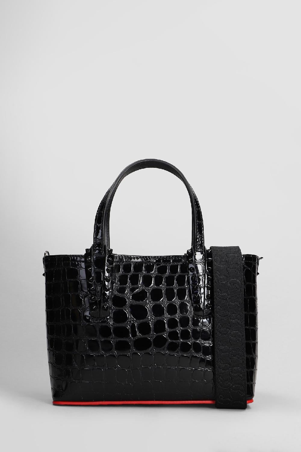 Deliberti Christian Louboutin Borsa a spalla cabata mini in pelle nera cod. 409810 - Deliberti The Luxury Shopping