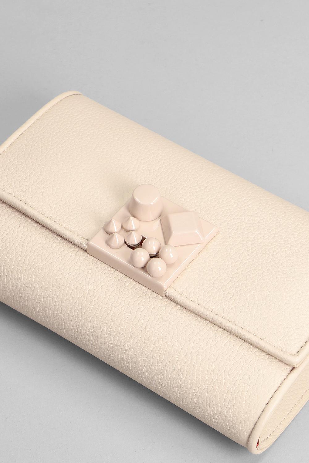 Deliberti Christian Louboutin Borsa A Spalla Carasky In Pelle Cipria Cod. 366264 - Deliberti The Luxury Shopping