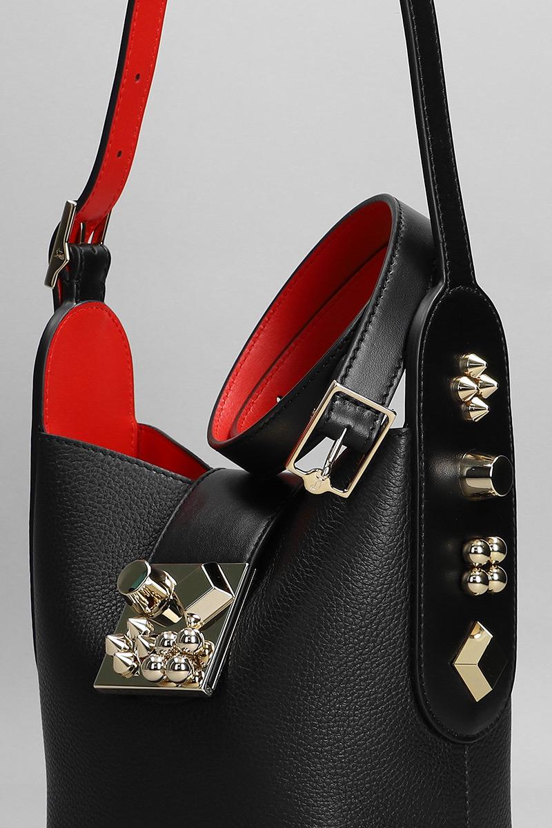 Deliberti Christian Louboutin Borsa A Spalla Carasky Mini Bucket In Pelle Nera Cod. 355385 - Deliberti The Luxury Shopping