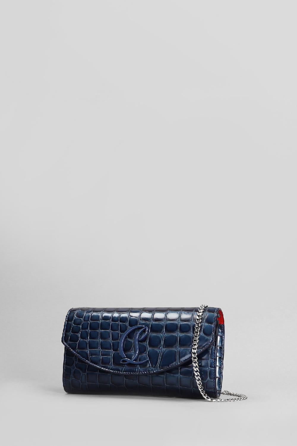Deliberti Christian Louboutin Borsa A Spalla Loubi54 In Pelle Blu Cod. 410196 - Deliberti The Luxury Shopping