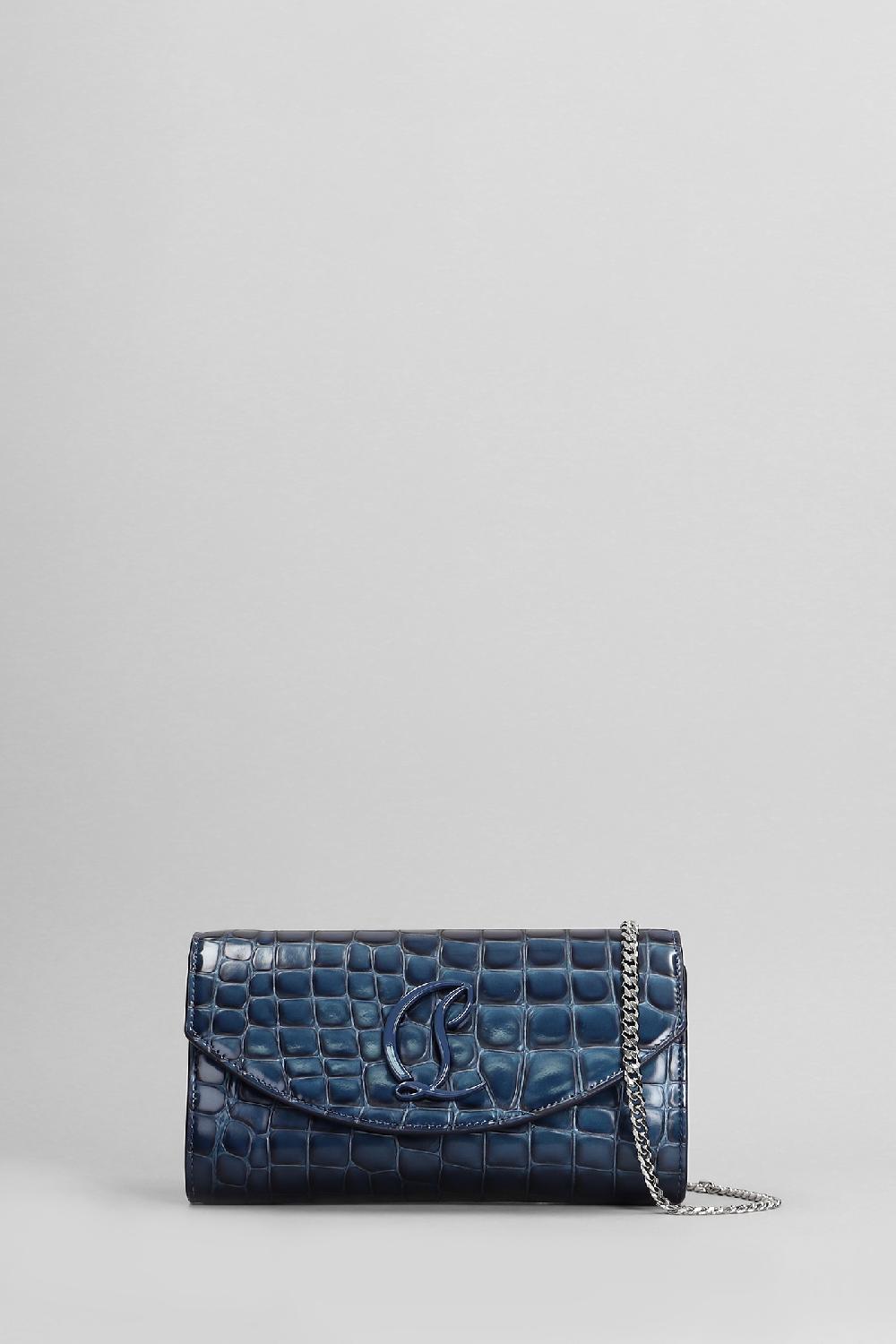 Deliberti Christian Louboutin Borsa a spalla loubi54 in pelle blu cod. 410196 - Deliberti The Luxury Shopping