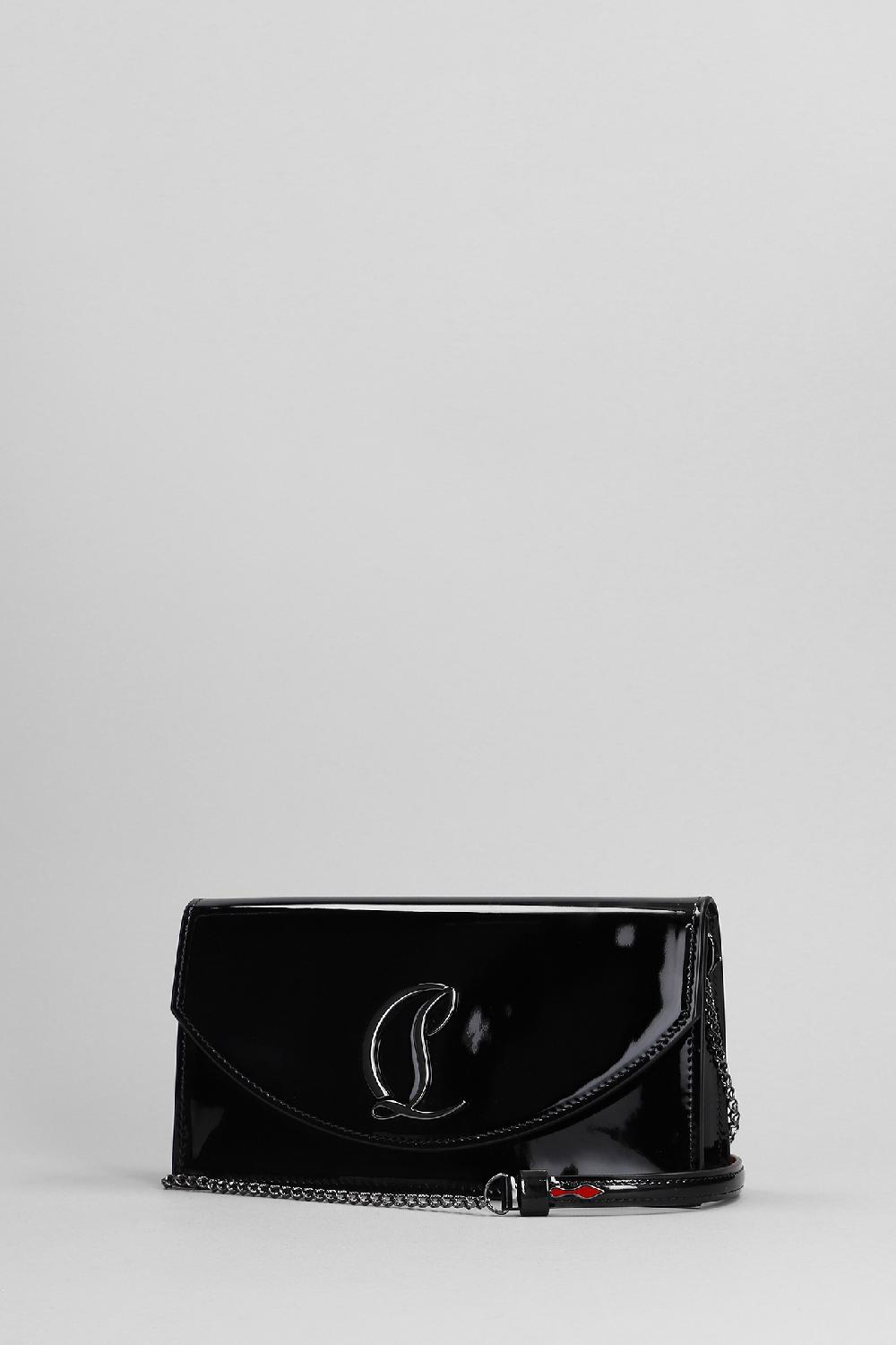 Deliberti Christian Louboutin Borsa A Spalla Loubi54 In Vernice Nera Cod. 391755 - Deliberti The Luxury Shopping