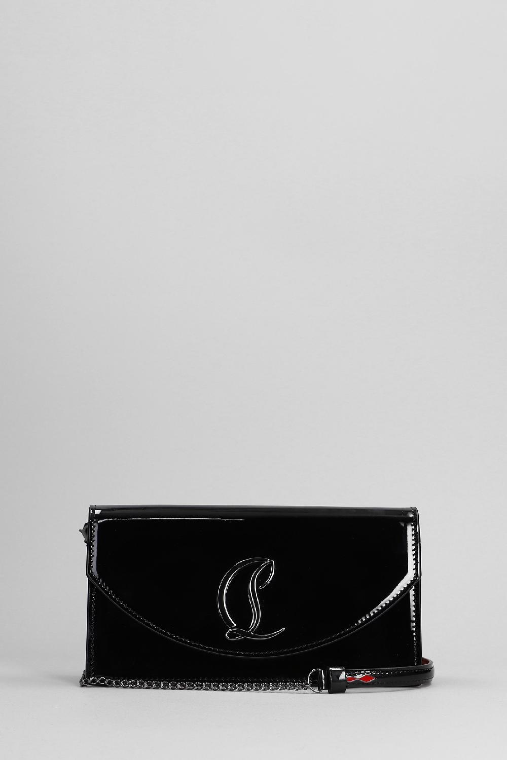 Deliberti Christian Louboutin Borsa a spalla loubi54 in vernice nera cod. 391755 - Deliberti The Luxury Shopping