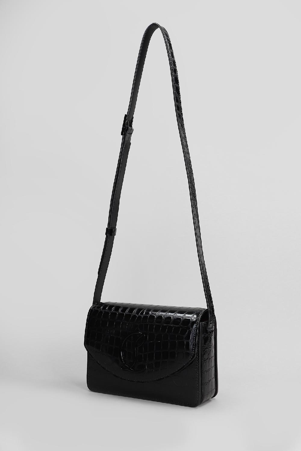 Deliberti Christian Louboutin Borsa A Spalla Loubi54 Small In Pelle Nera Cod. 409813 - Deliberti The Luxury Shopping