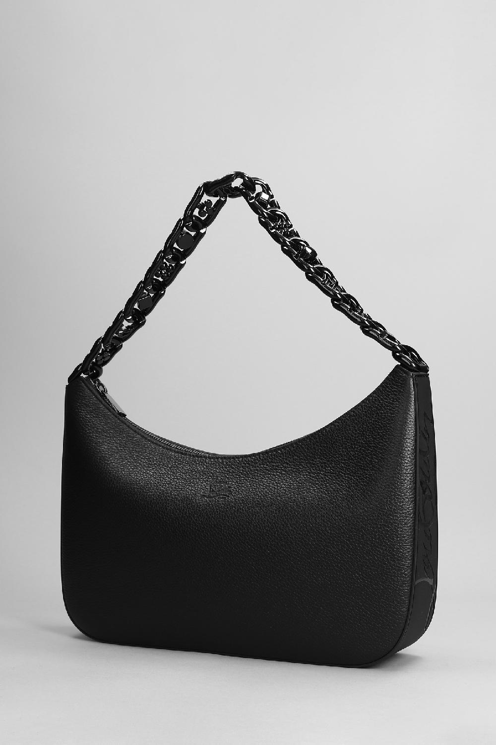 Deliberti Christian Louboutin Borsa A Spalla Loubila Chain In Pelle Nera Cod. 374166 - Deliberti The Luxury Shopping