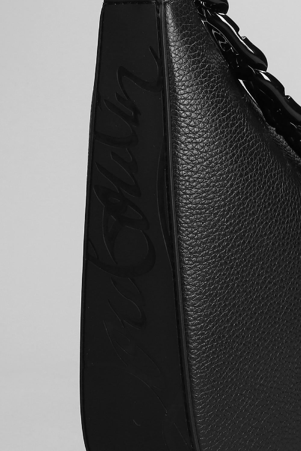 Deliberti Christian Louboutin Borsa A Spalla Loubila Chain In Pelle Nera Cod. 374166 - Deliberti The Luxury Shopping