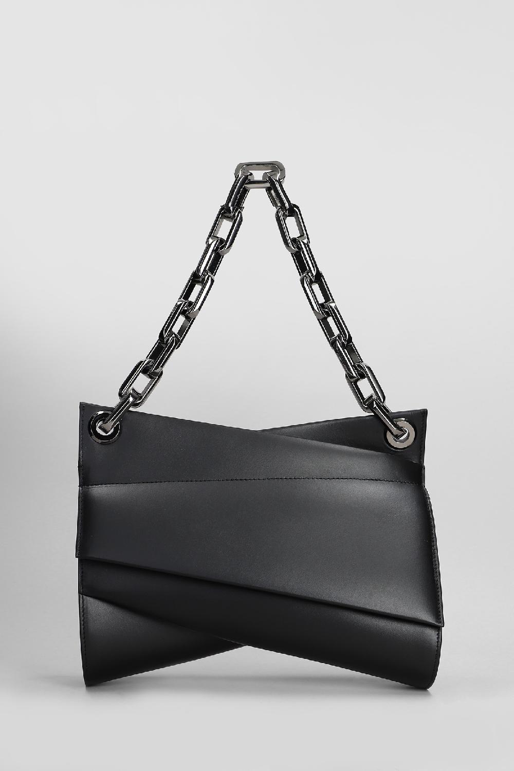 Deliberti Christian Louboutin Borsa a spalla loubitwist in pelle nera cod. 408894 - Deliberti The Luxury Shopping