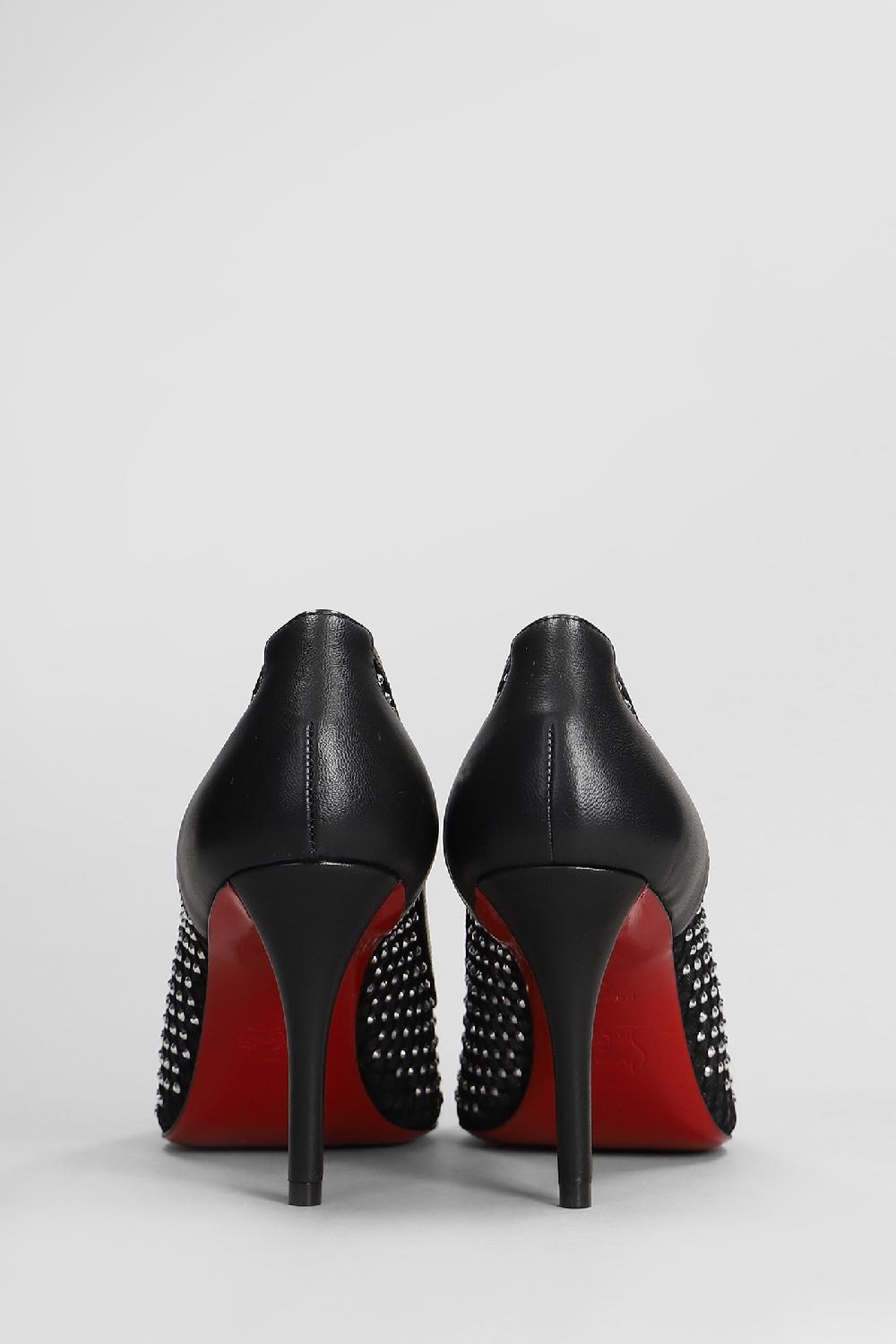 Deliberti Christian Louboutin Decollete Apostropha Strass 80 In Poliestere Nero Cod. 408895 - Deliberti The Luxury Shopping