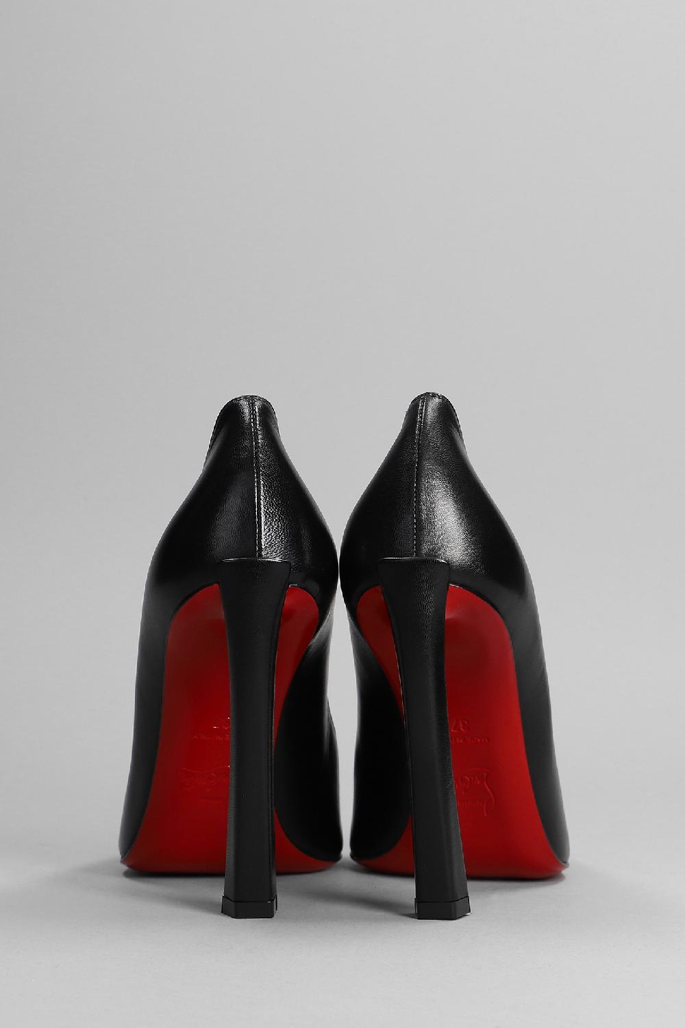 Deliberti Christian Louboutin Decollete Condora 100 In Pelle Nera Cod. 370016 - Deliberti The Luxury Shopping