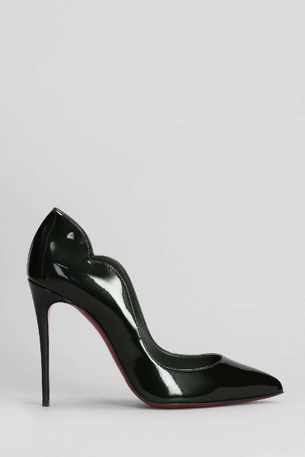 Deliberti Christian Louboutin Decollete hot chick 100 in vernice verde cod. 410176 - Deliberti The Luxury Shopping
