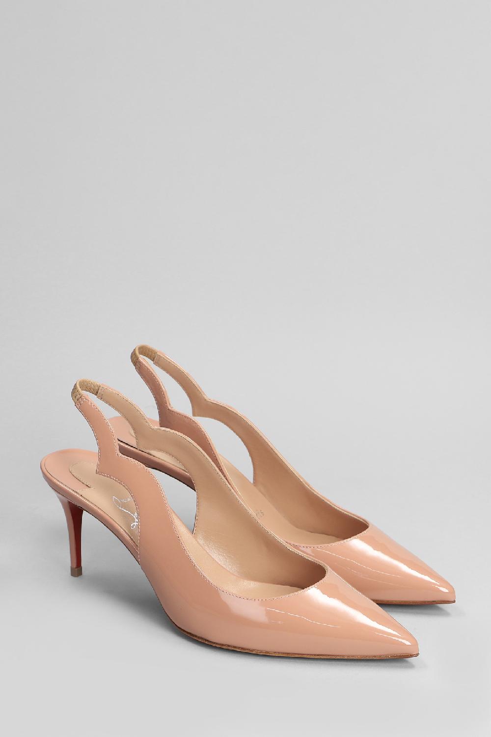 Deliberti Christian Louboutin Decollete Hot Chick Sling 70 In Vernice Rosa Cod. 403901 - Deliberti The Luxury Shopping