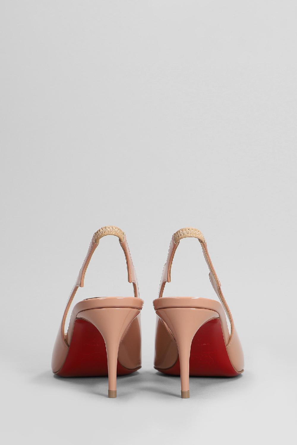 Deliberti Christian Louboutin Decollete Hot Chick Sling 70 In Vernice Rosa Cod. 403901 - Deliberti The Luxury Shopping