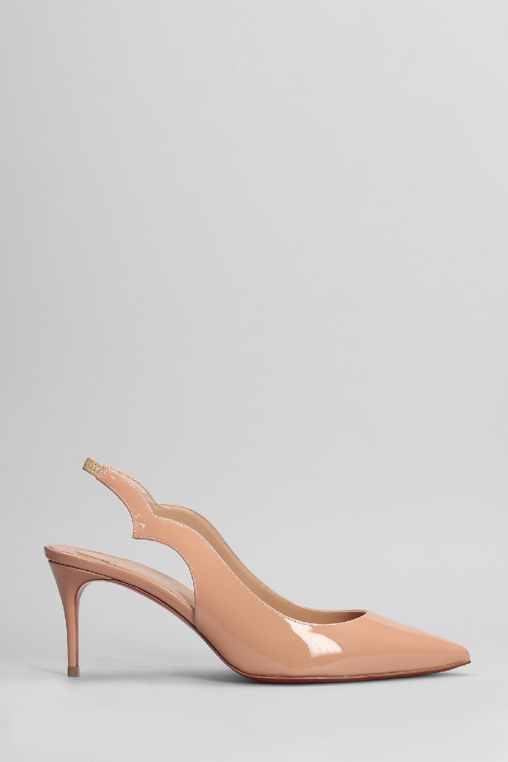 Deliberti Christian Louboutin Decollete hot chick sling 70 in vernice rosa cod. 403901 - Deliberti The Luxury Shopping