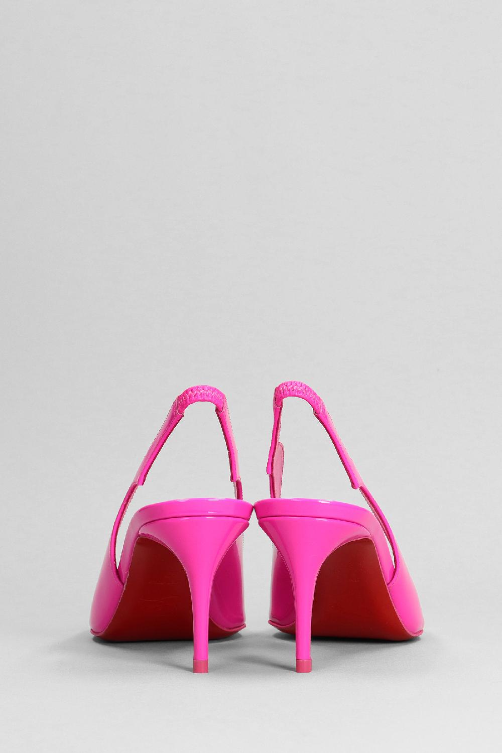 Deliberti Christian Louboutin Decollete Hot Chick Sling In Vernice Rosa Cod. 381006 - Deliberti The Luxury Shopping