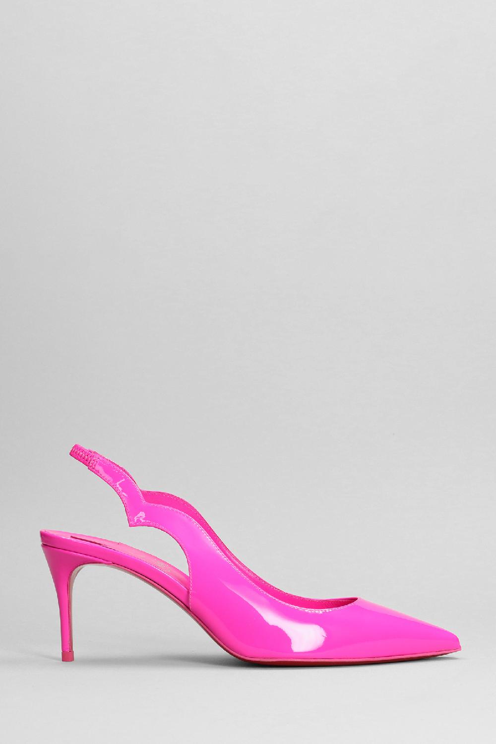 Deliberti Christian Louboutin Decollete hot chick sling in vernice rosa cod. 381006 - Deliberti The Luxury Shopping