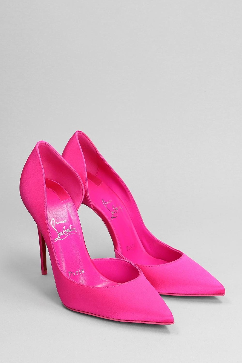Deliberti Christian Louboutin Decollete Iriza 100 In Raso Fucsia Cod. 381007 - Deliberti The Luxury Shopping