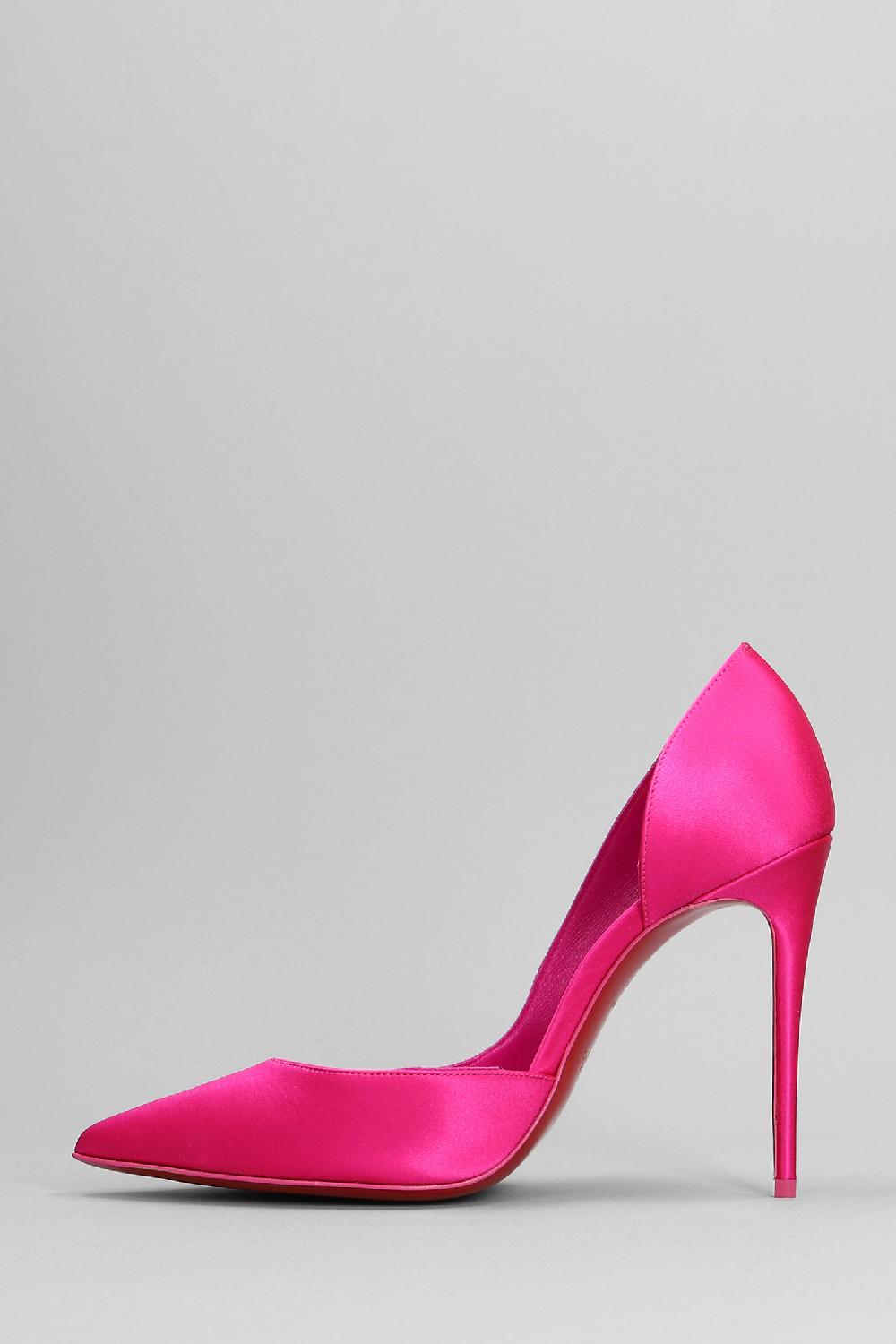 Deliberti Christian Louboutin Decollete Iriza 100 In Raso Fucsia Cod. 381007 - Deliberti The Luxury Shopping