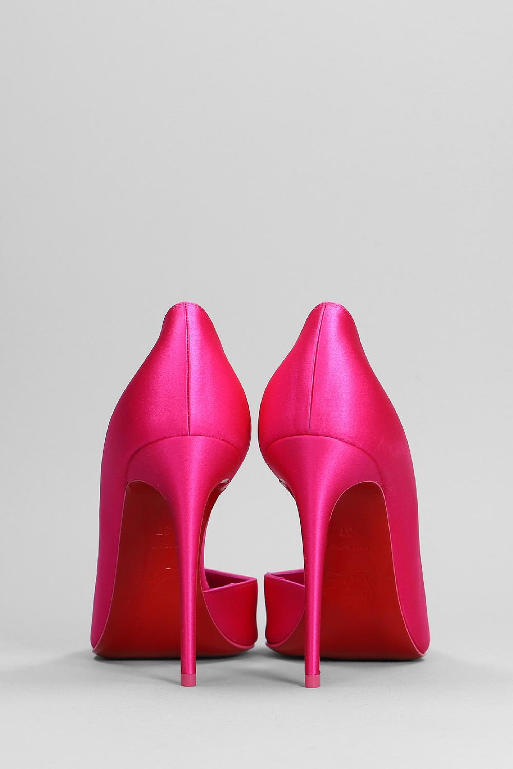 Deliberti Christian Louboutin Decollete Iriza 100 In Raso Fucsia Cod. 381007 - Deliberti The Luxury Shopping