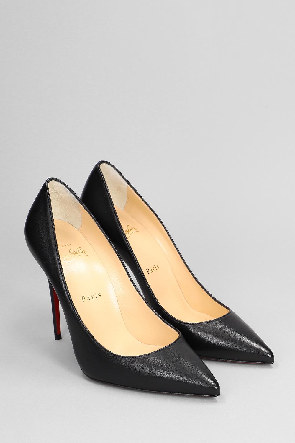 Deliberti Christian Louboutin Decollete Kate 100 In Pelle Nera Cod. 340769 - Deliberti The Luxury Shopping